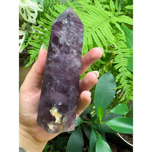 Beautiful Multi-Color Fluorite Tower with Cubic Formations - Picture 5 of 8